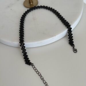 New Black Silver necklace